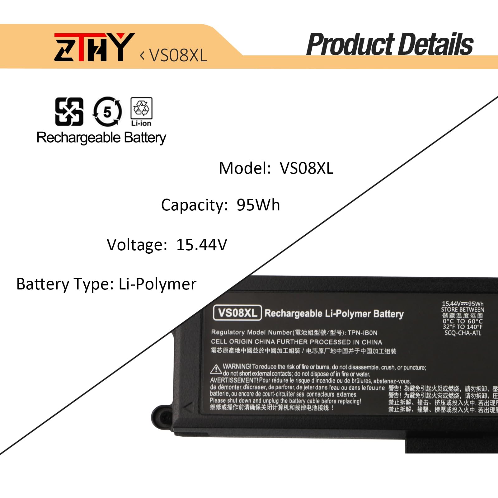 Amazon.com: VS08XL Laptop Battery Replacement for HP ZBook Fury 16