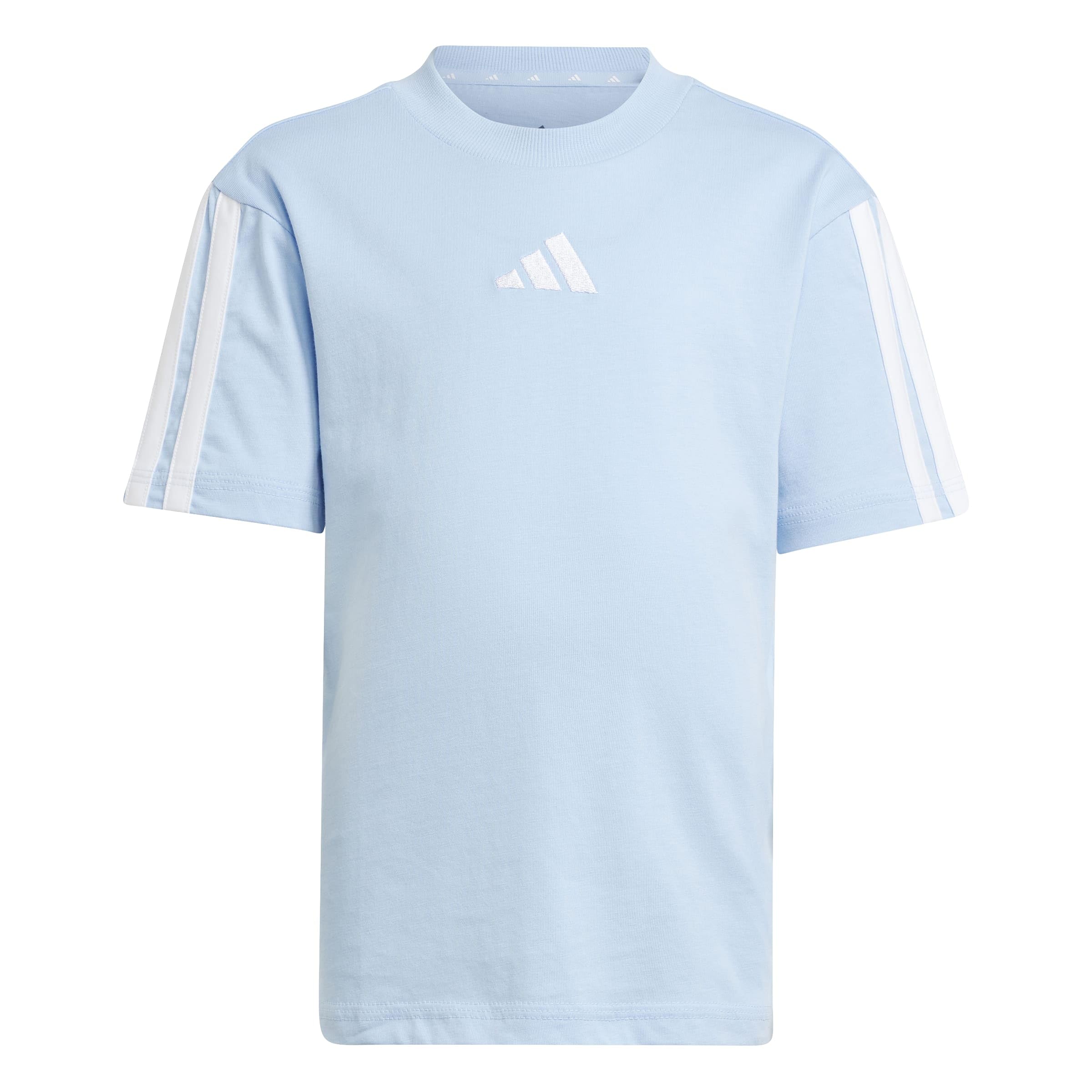 Adidas  Kids Blue 3S Essentials T Shirt  in Size 4 - 5 Years, Sports Direct