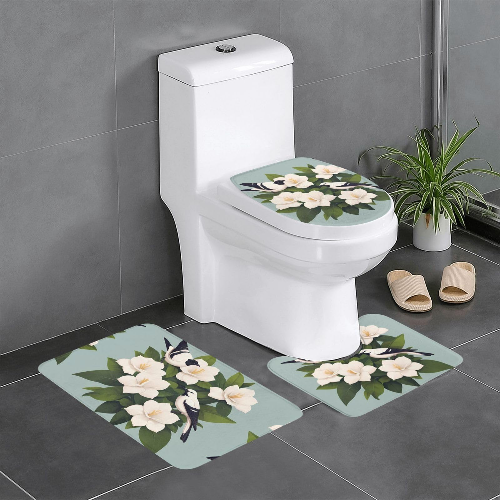 Tapis de salle de bain Gardenia lot de 3 qui transforment votre rituel bien-être matinal