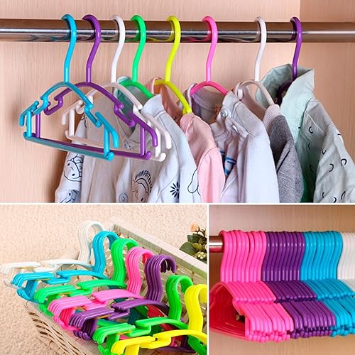 Miniatura 2 de La ropa plástica no del bebé del niño de las perchas plásticas de los cabritos de los