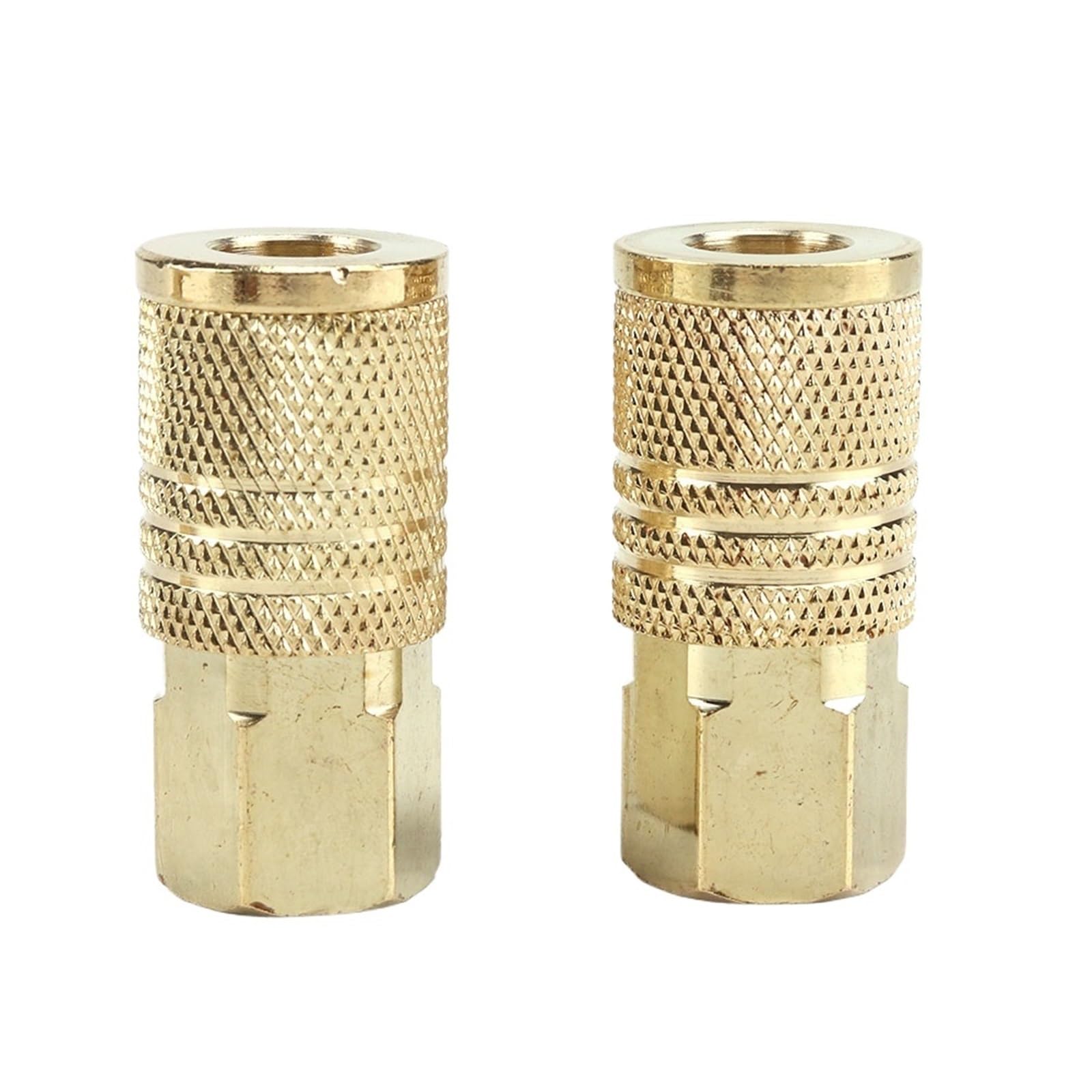Padgcnor Women's One Color Air Line Connectors Air Line Hose Compressor Fittings 1/4" Npt Quick Coupler Connector Tools For Thread Solid Brass(2Pcs)