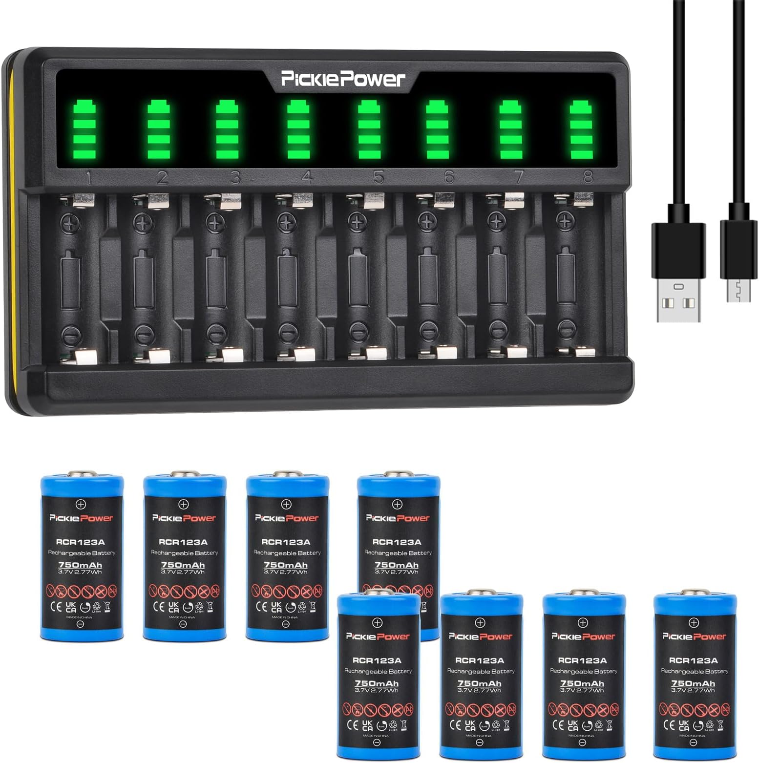 Batterie Li-ion Rechargeable CR123A, pour chargeur... – Grandado