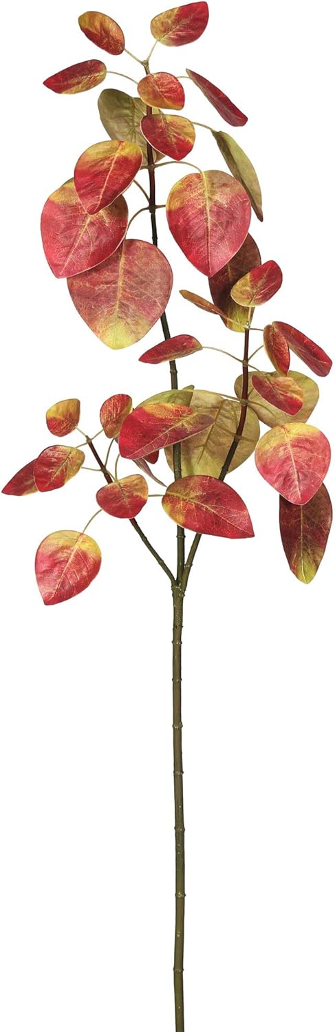 Vickerman 23" Real Touch Artificial Croton Spray - Includes 3 Sprays per Pack - Green Spray - Artificial Greenery for Indoor - Vibrant Color - Natural and Realistic Looking Spray