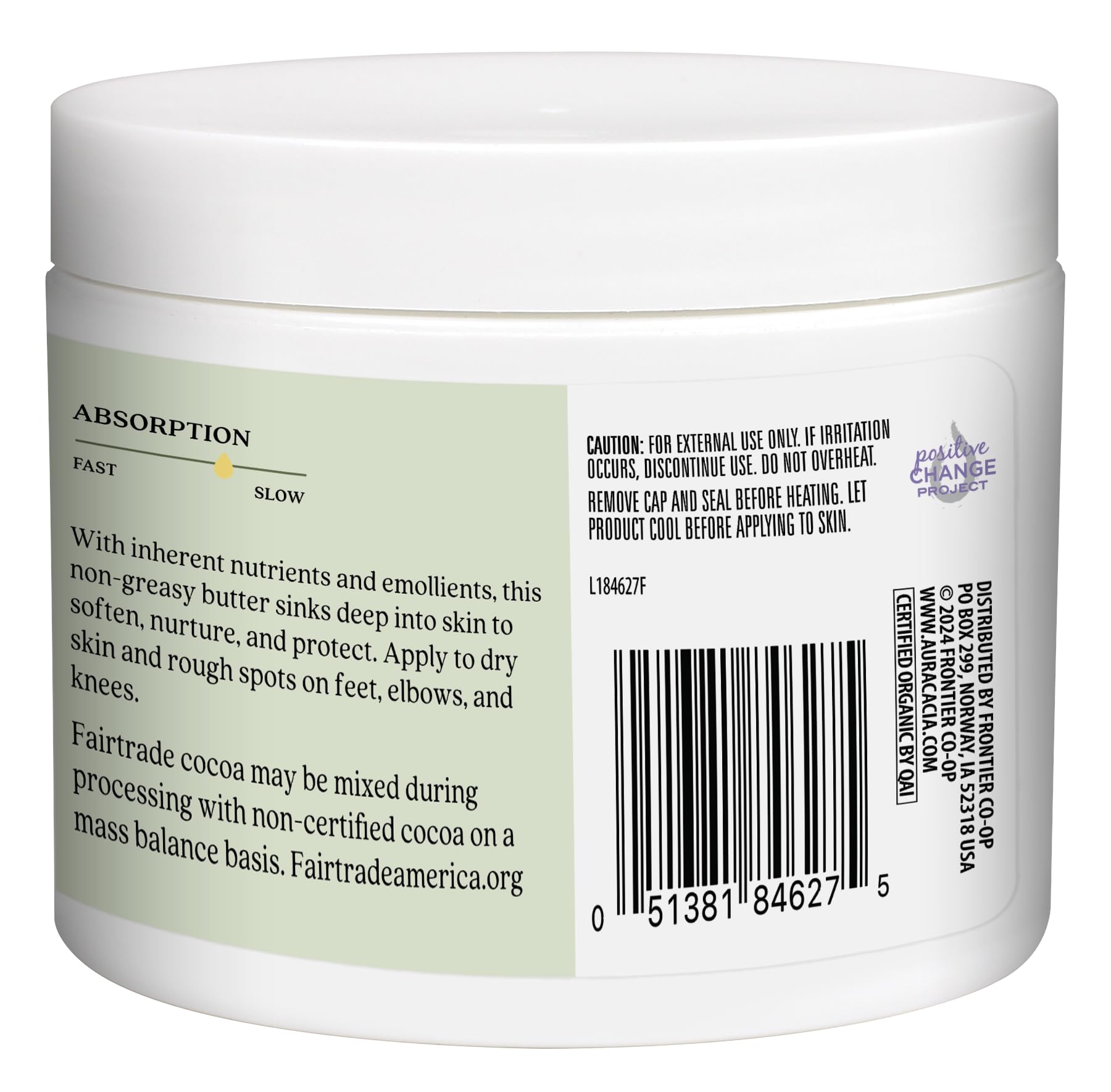 Aura Cacia Naturalne masło kokosowe lekkie szokolada 120 ml