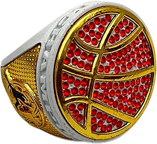 Discount Sports Rings, DELUXE BASKETBALL CHAMPIONSHIP RING — Assorted colors, Painted Body with stones, Player Ring, Player Award