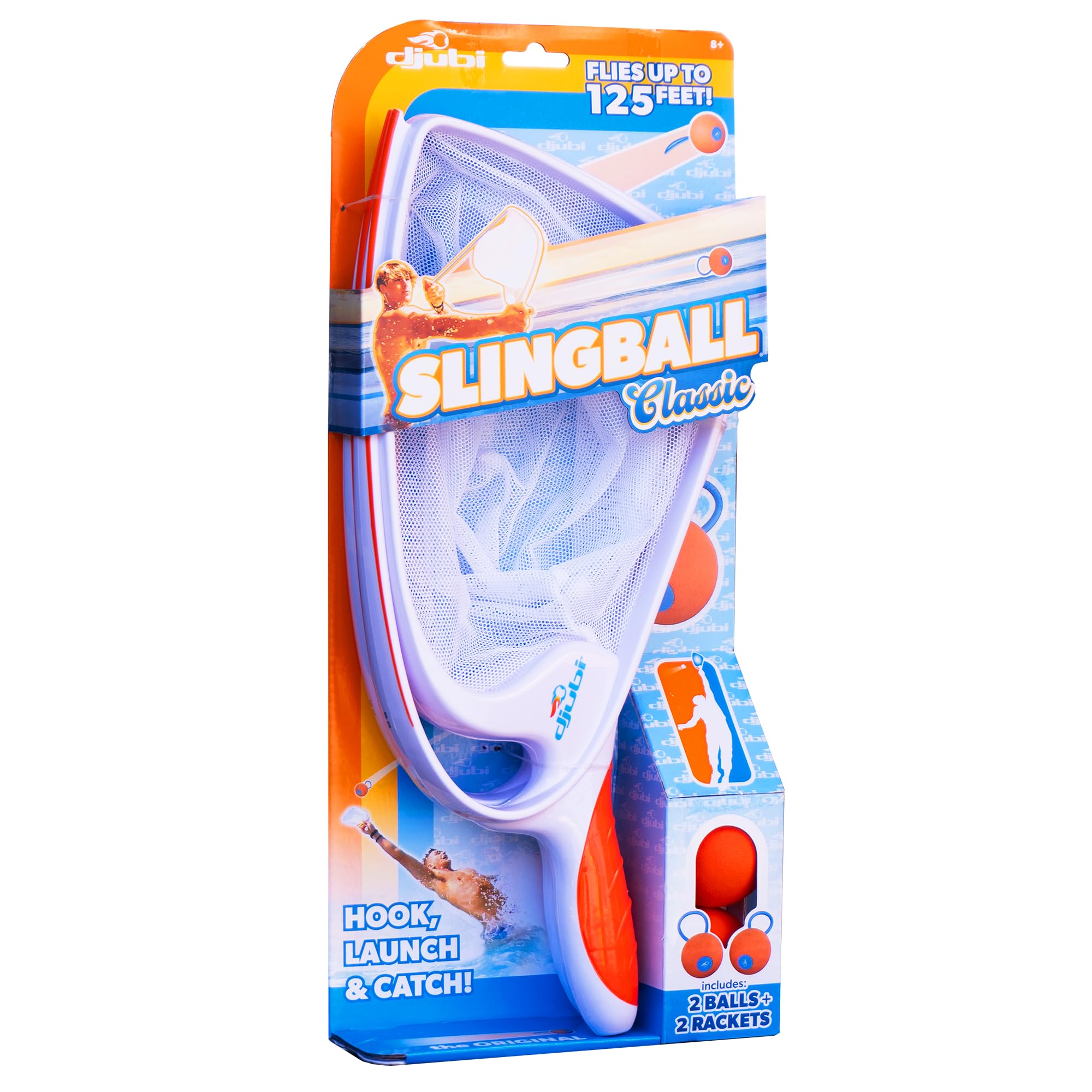 Djubi Slingball, The Ultimate Game of Catch, Long Distance Slingshot Scoop Ba...