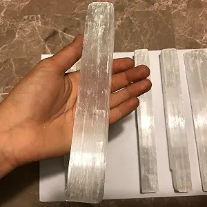 Pachamama Essentials Selenite Wand Stick 6-8.5 Inches