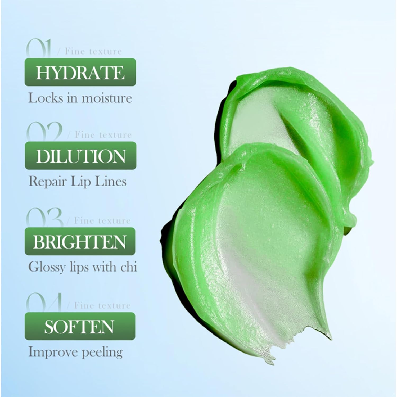Daily Lip Care Scrub, 20g – Fruit Flavor, Gentle Exfoliation for Softer & Hydrated Lips Avocado One Size