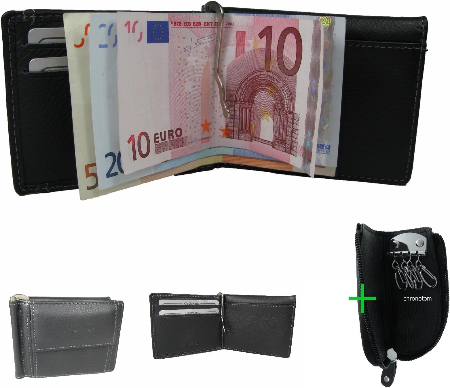 Schluesseltasche Moneyclip Wallet #307 Geldscheinklammer