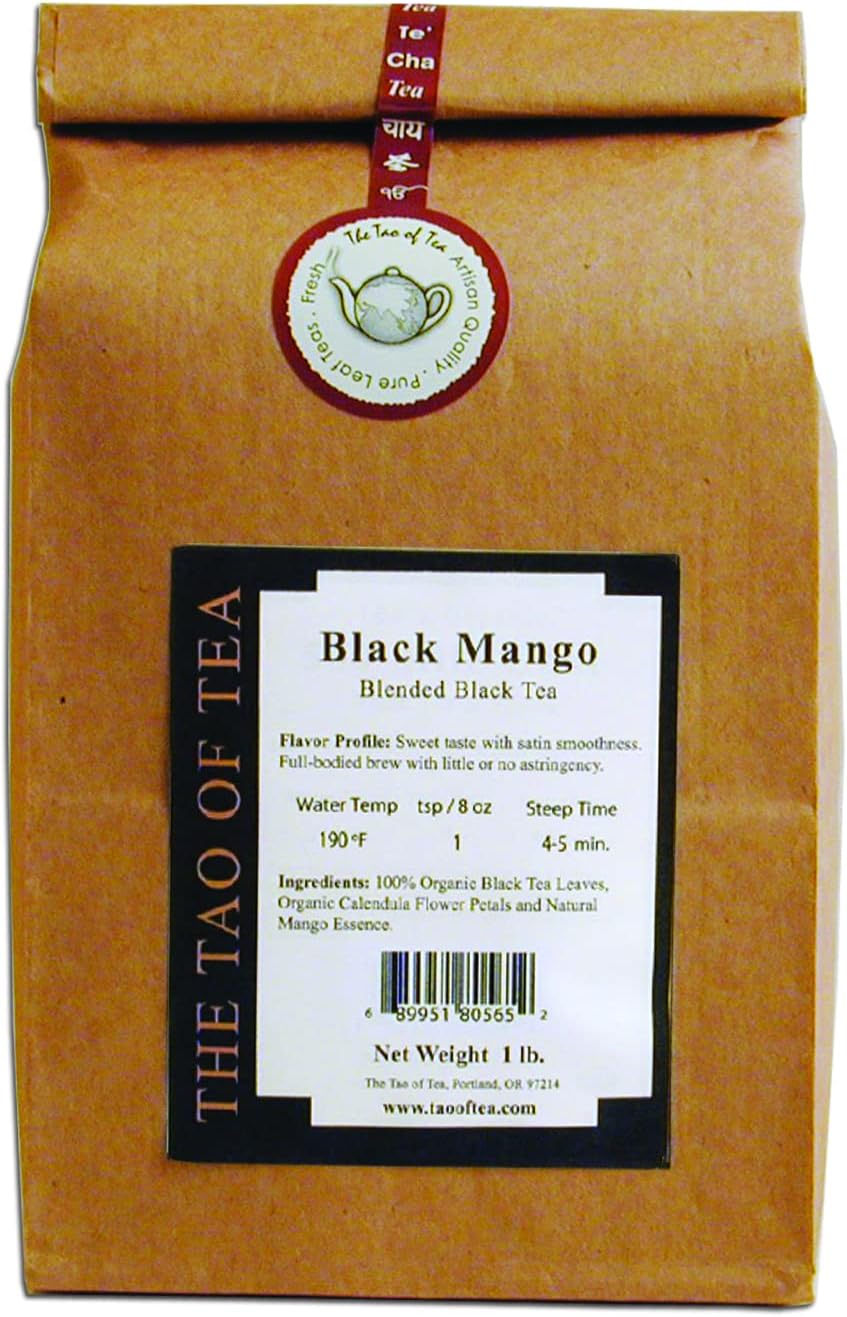 The Tao of Tea Black Mango Blended Black Tea, 1-Pounds