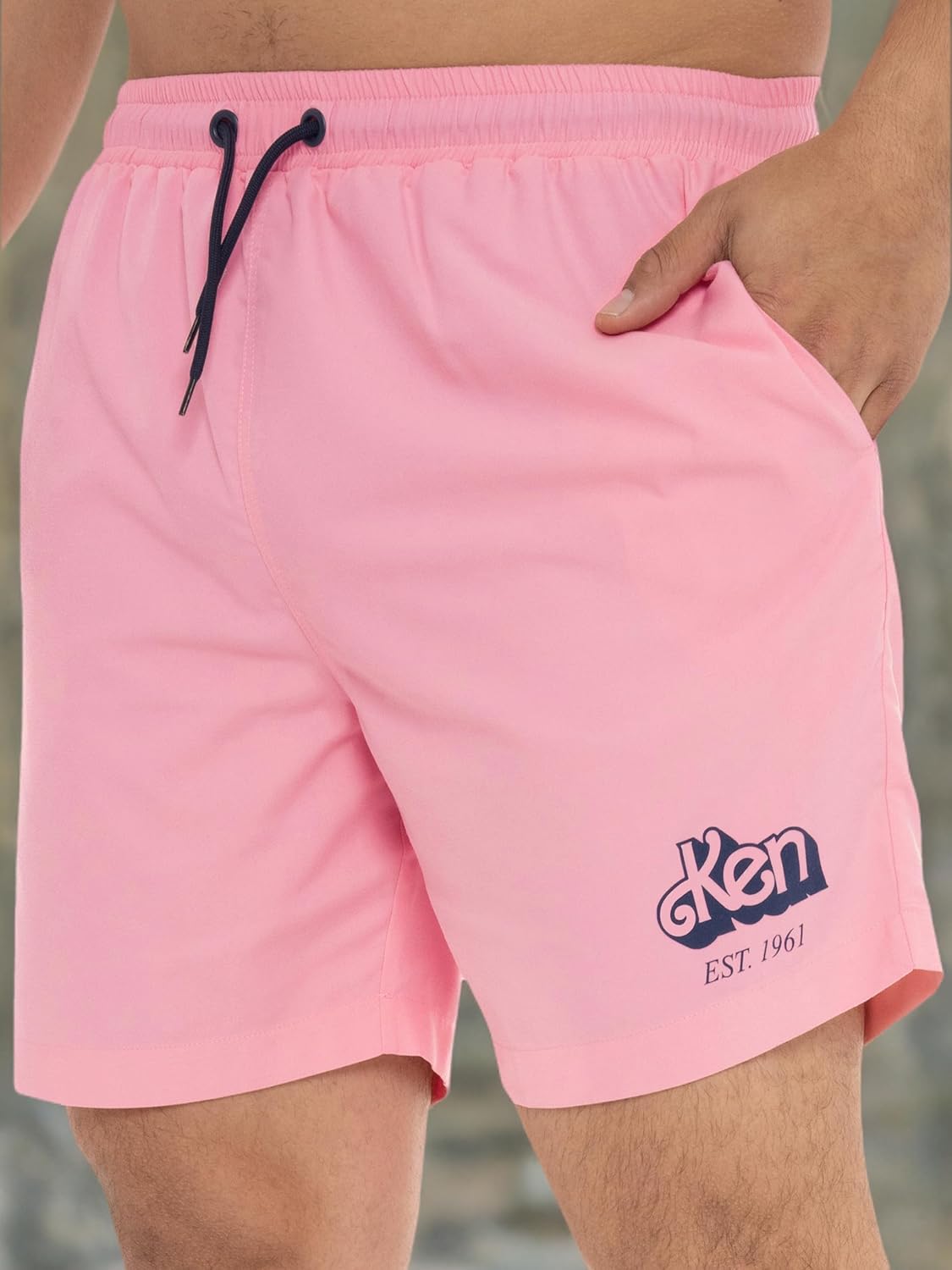 Barbie Ken Mens Swim Shorts| Ken Doll Mens Swimming Trunks | Official Merchandise