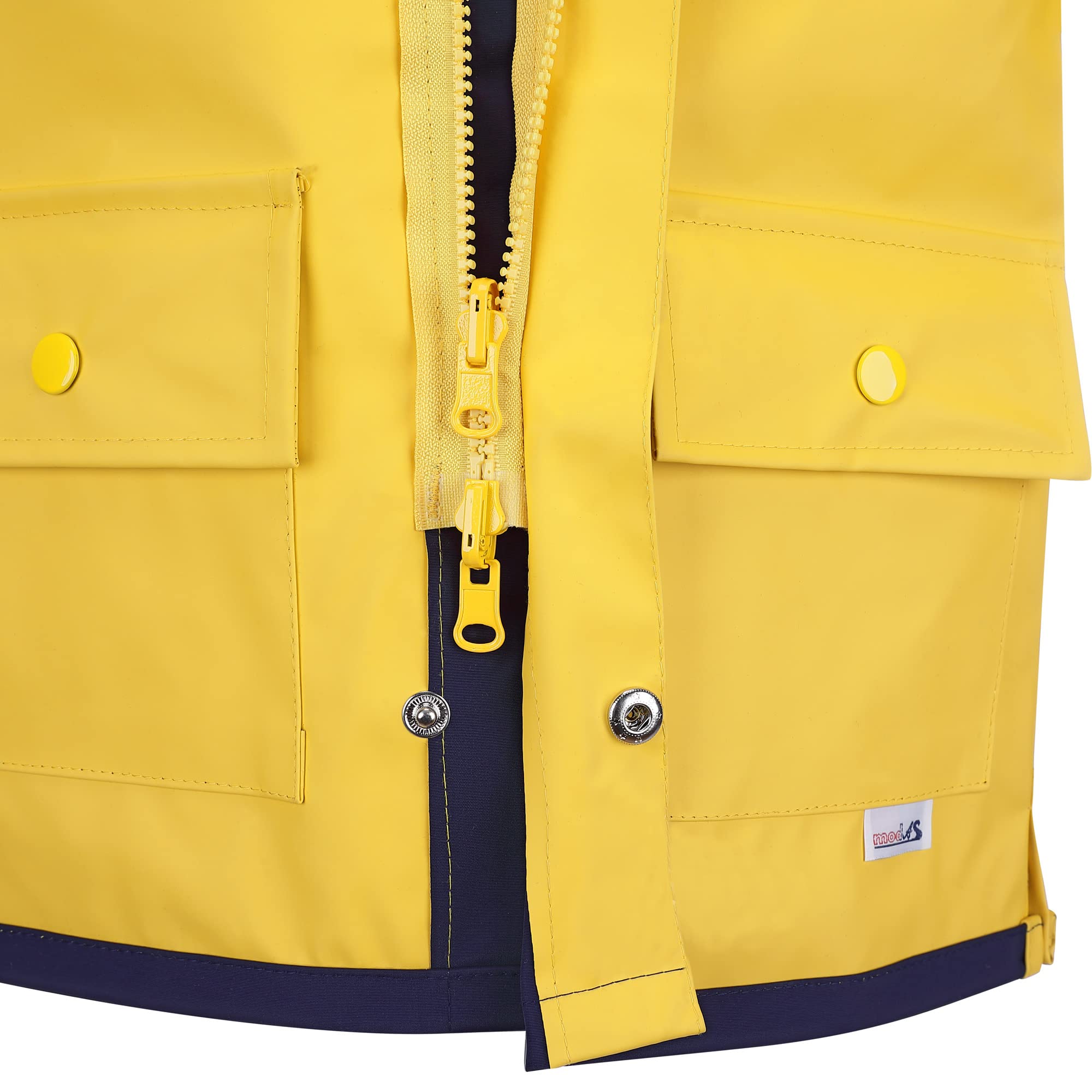 Original Büro oder Watt? - Unisex Regenjacke Regenmantel in Gelb Größe International XS