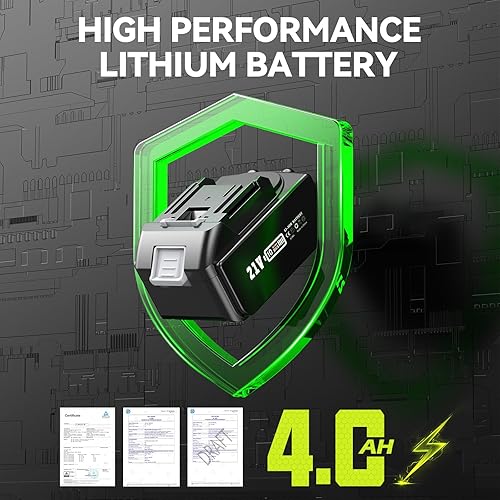 Miniatura 4 de TaskStar Lavadora a presión inalámbrica de 900 PSI, limpiador a presión portátil de 2.5 GPM con 3 adaptadores de manguera de jardín, boquilla 6 en