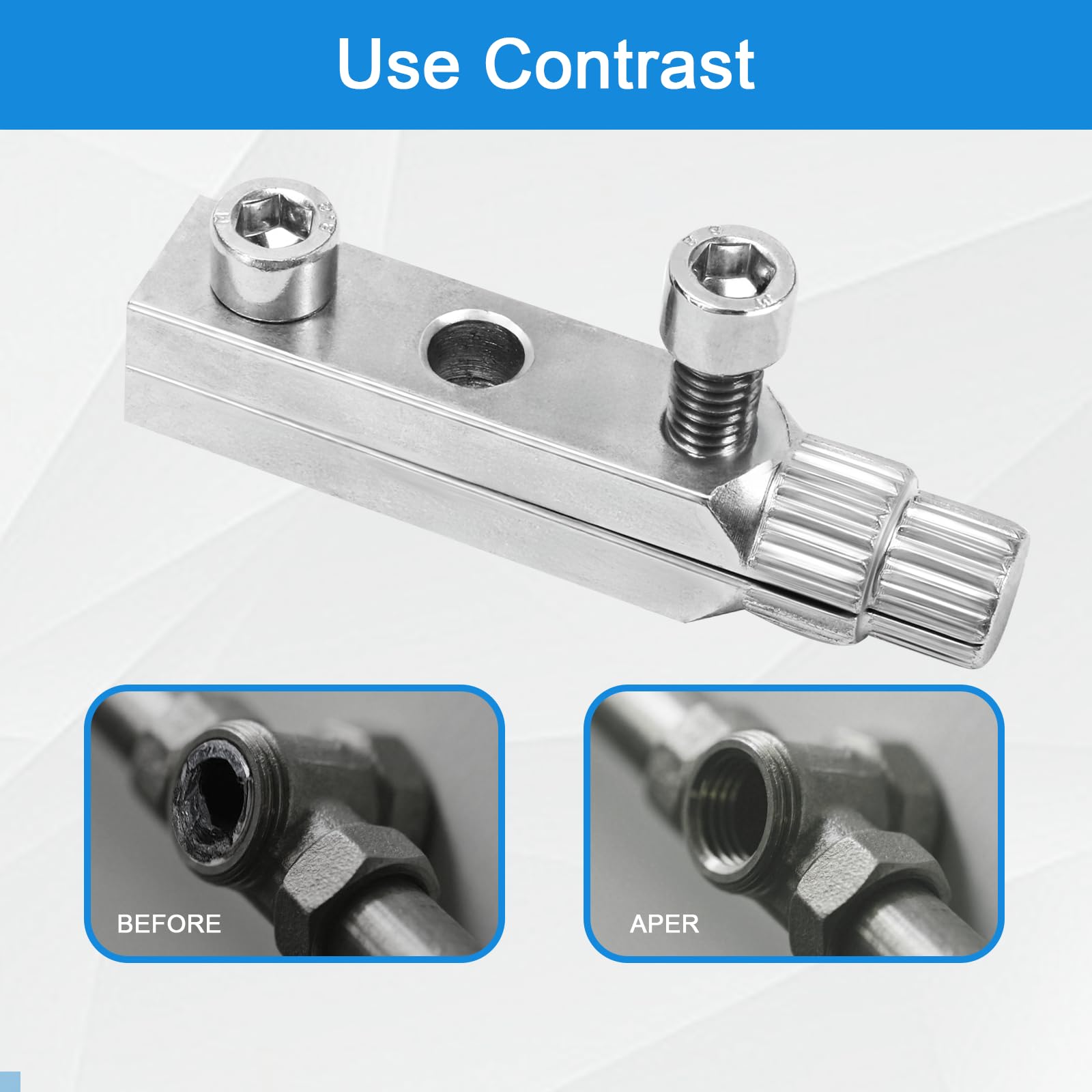 FJSENR Premium Stripped Screw Extractor Set - Ideal for Damaged Screws & Broken Water Pipes, Easy-Out Bolt Removal Kit 2