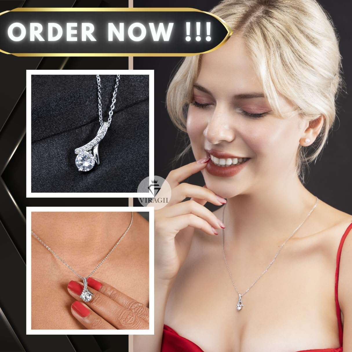 VIRAGIL To My Soulmate Necklace, Gifts For Soulmate Romantic, Wife Birthday Gift Ideas Necklace, Necklace For Wife From Husband, Message Card and Gift Box, Valentine Gift for Girlfriend - Image 7