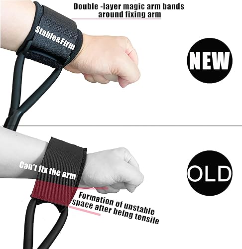 Miniatura 3 de Bandas de brazo de béisbol, bandas de resistencia de béisbol de 2 niveles, bandas de béisbol para jóvenes adultos, bandas de lanzamiento de material