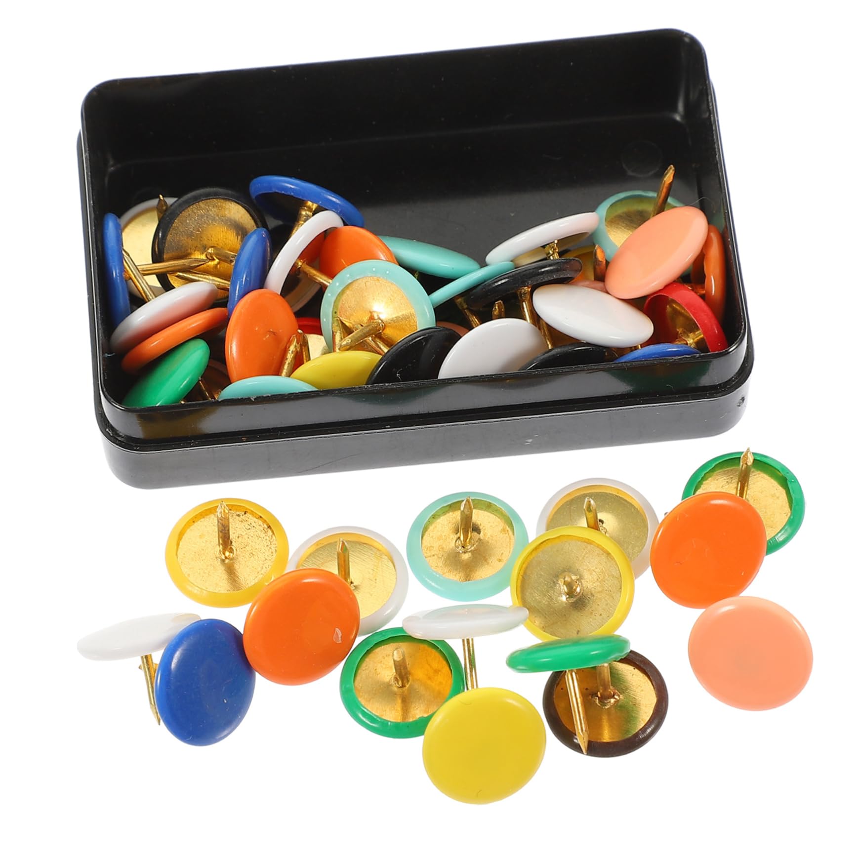 SHINEOFI 500piezas Chinchetas Tacks Coloridos para Escuela y para Tableros De Anuncios y Proyectos De Manualidades