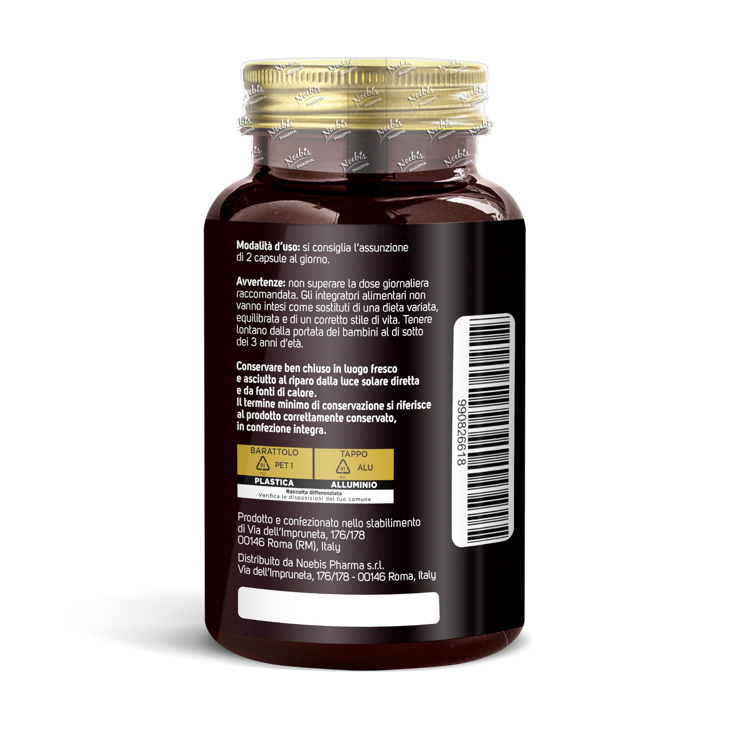 Noebis Pharma Ubiquinolo Active 200 – 720 Capsule (6 x 120) con Vitamina E e Selenio – Coenzima Q10 Attivo – Confezione Sestupla