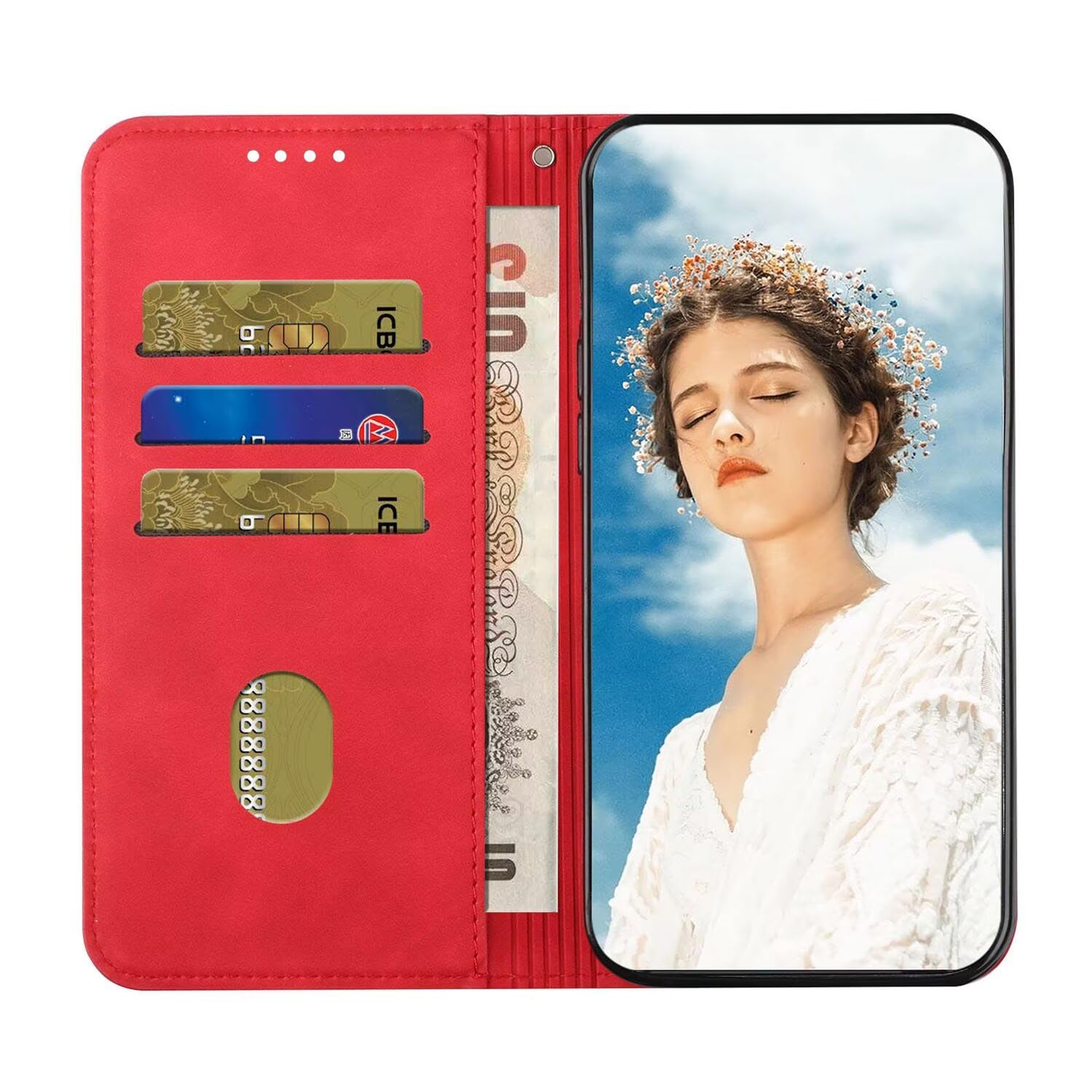Amazon.co.jp: ZXL ケース MotoG35 PUレザー磁気フリップカバーカード