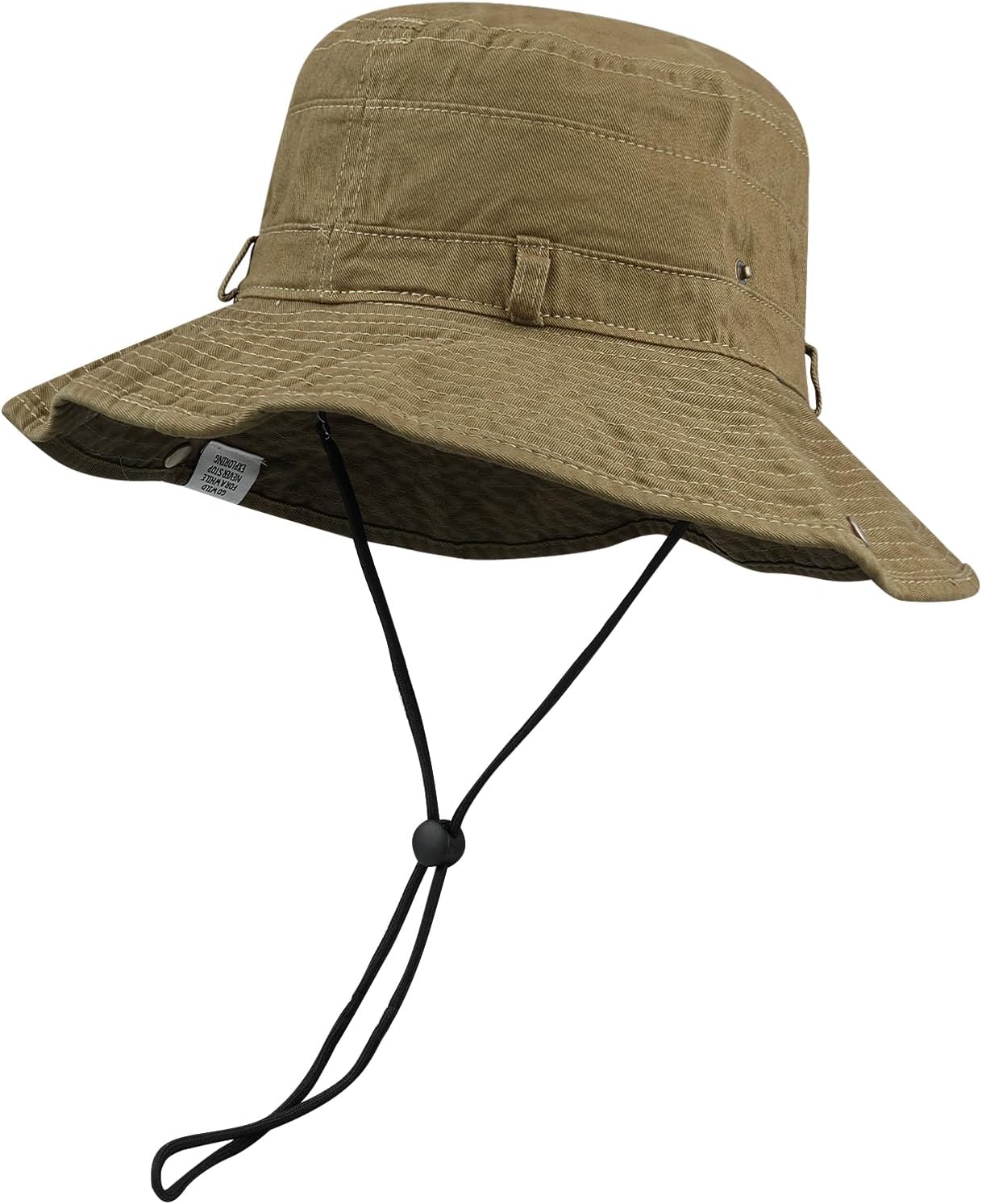 Clakllie Wide Brim Fishing Safari Hats Windproof Bucket Hat Breathable Boonie Hat Outdoor Kayaking Rowing Caps - Image 5