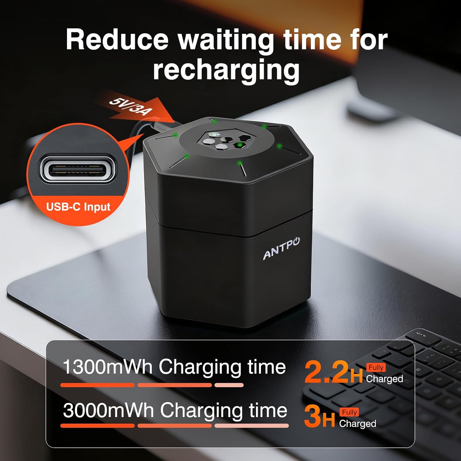 Rechargeable AA & AAA Lithium Batteries with Charger: 6-Pack AA and 2-Pack AAA | 1.5V 3000mWh Double A Triple A Battery, Long Lasting Cycles Lithium-ion Battery Storage Box for Home, Office