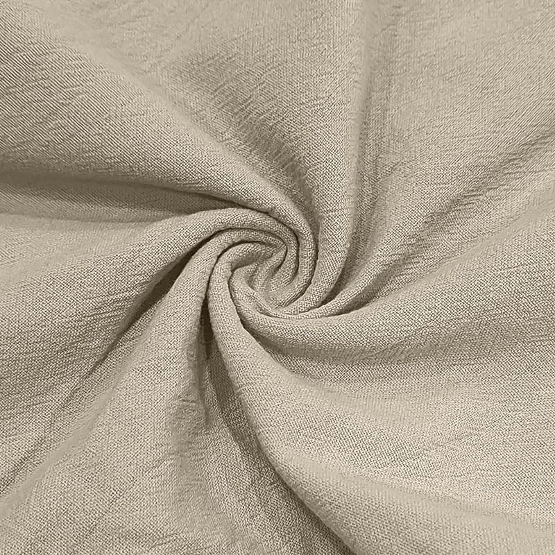 LIZALIG Men's Cotton-Linen Sweatshirt 1/2 Button Hooded Solid Color Casual Sweatshirts for Vacation and Daily Wear - Image 6