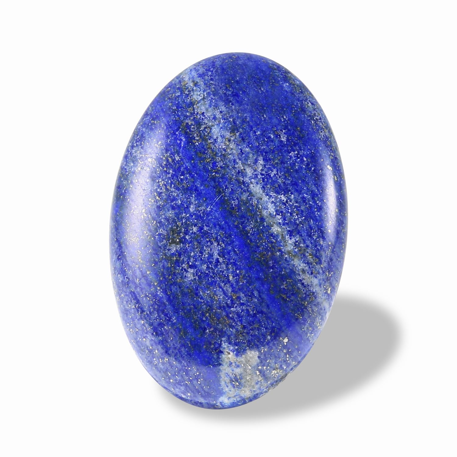 Lapis Lazuli Crystal Palm Stone, Worry Stones, Crystals and Healing Stones, Polished Rocks, Natural Gemstones, Chakra Stones for Healing Crystals Daily Use