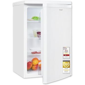 Exquisit Full-Room Refrigerator 127 L Net Capacity Energy Class E 39 dBA Compact Design LED Interior Lighting Manual Temperature Control Glass Shelves Vegetable Drawer KS516-V-040E White [Energy Class E]