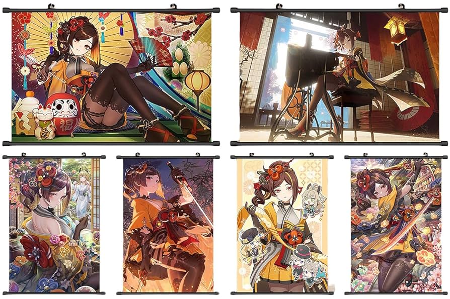 Amazon.co.jp: 千織 タペストリー 原神 掛ける絵 部屋飾り 装飾