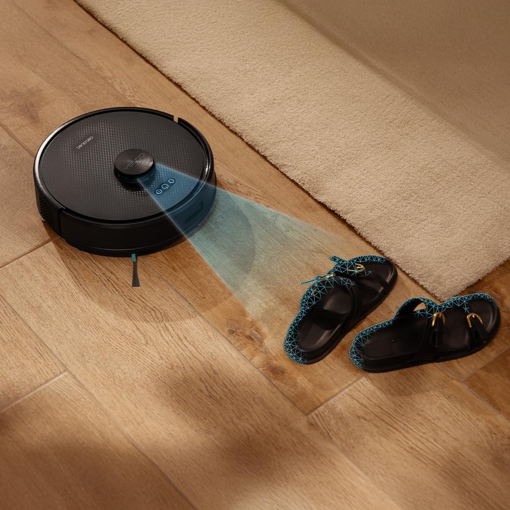 Cecotec Robot Aspirapolvere Conga M70 Genesis. Navigazione Laser, Motore Ungravity con 20000Pa, Aspira, Spazza, Lava e Passa la Mopa, Spazzola Silicone, Doppio Serbatoio, App 3.0, Copre fino a 180m²