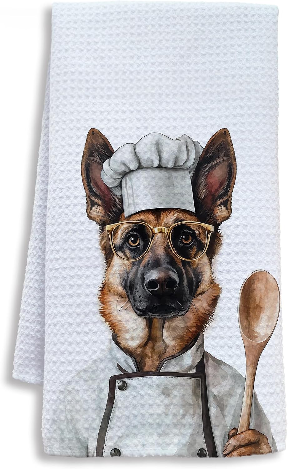 Funny German Shepherd Dog Kitchen Towels, German Shepherd Gifts for Women Dish Tea Towels for Kitchen, Dog Lovers Mom Dad Owner Gifts Decorative Hand Towels, 16x24 Inch