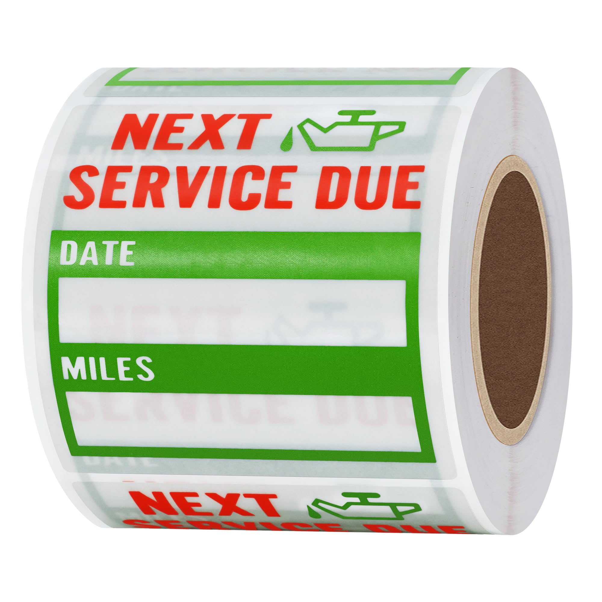 150-Pack Oil Change Reminder Stickers 2x2 Inch – Next Service Due Decals For Car & Motorbike