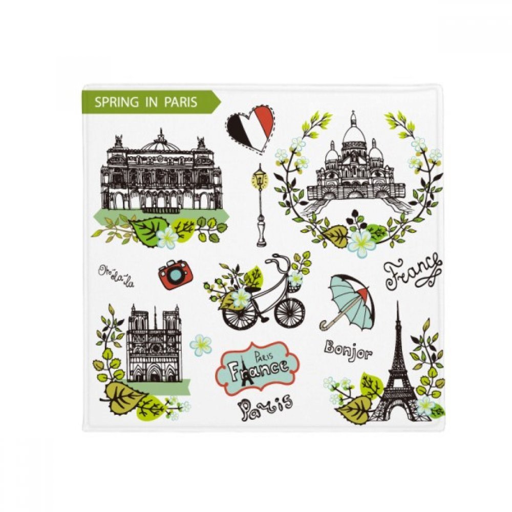 Tapis multicolore Monde Okayest Deskmate 60x60 cm antidérapant pour entrée de cuisine et douche
