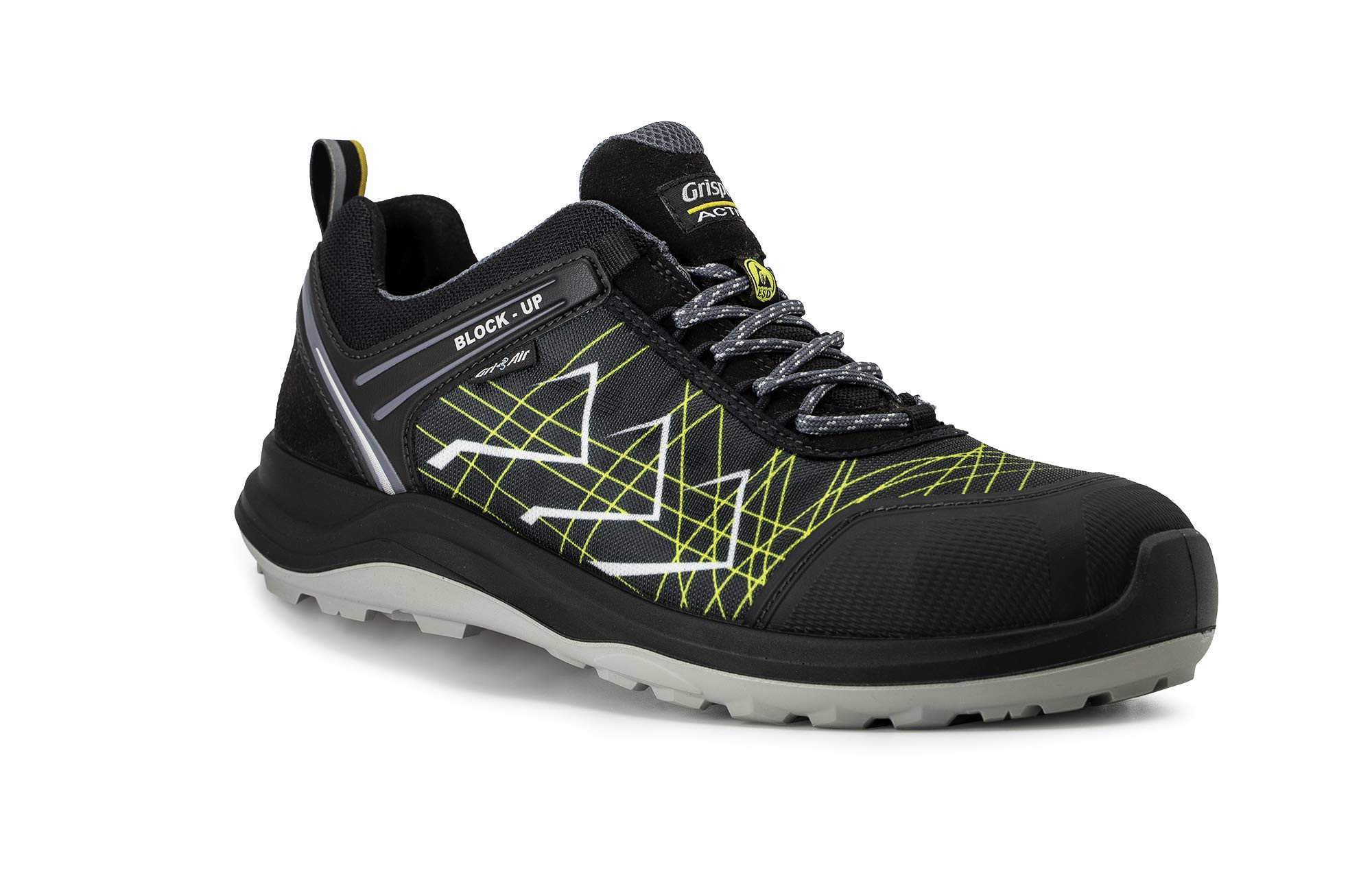 Grisport Scarpe Antinfortunistiche Activ PRO Fast S1P SRC ESD Ultraleggera e Traspirante - col. Nero digitex - Art. 705642c17
