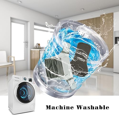 Miniatura 6 de Paquete de 3 pañales de tela para adultos con insertos de pañales de gran tamaño, pañales impermeables de poliuretano termoplástico, reutilizables,