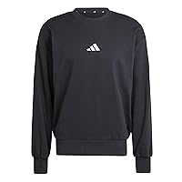 Adidas Homme Essentials FEELCOZY French Terry Sweatshirt, Black/White