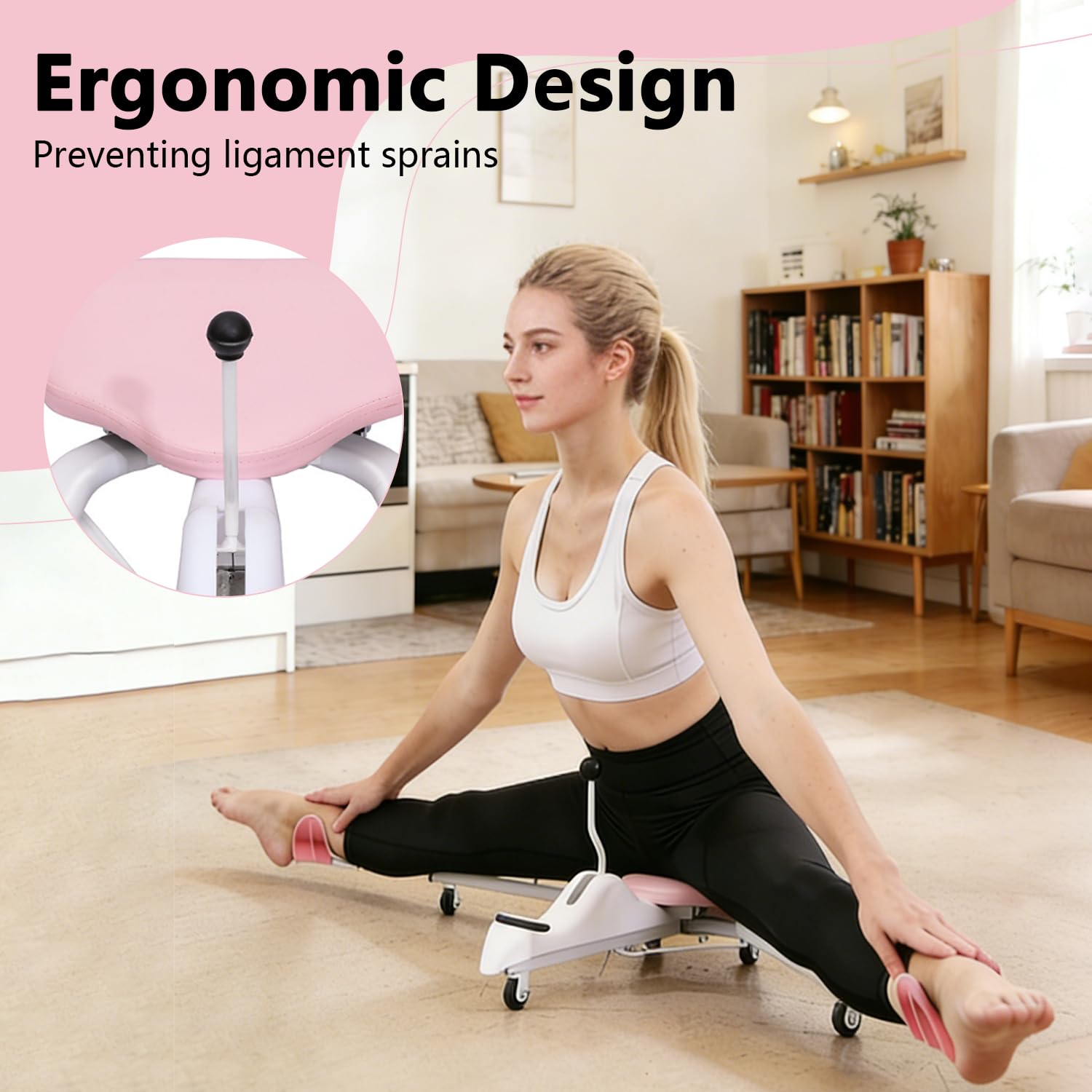 Beinspreizer Spagattrainer, 0-180° Verstellbares Beinstrecker Maschine, Verbessern Sie Ihre Flexibilität und Dehnqualität für Tanz,Ballett,Yoga,Gymnastik und Andere Sportarten(Einfache Installation)