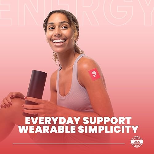 Miniatura 9 de Pure Patch Performance Topical Nutrition Patch - Aminoácidos, mezcla de electrolitos, cafeína, energía y suplemento de recuperación activa, parche