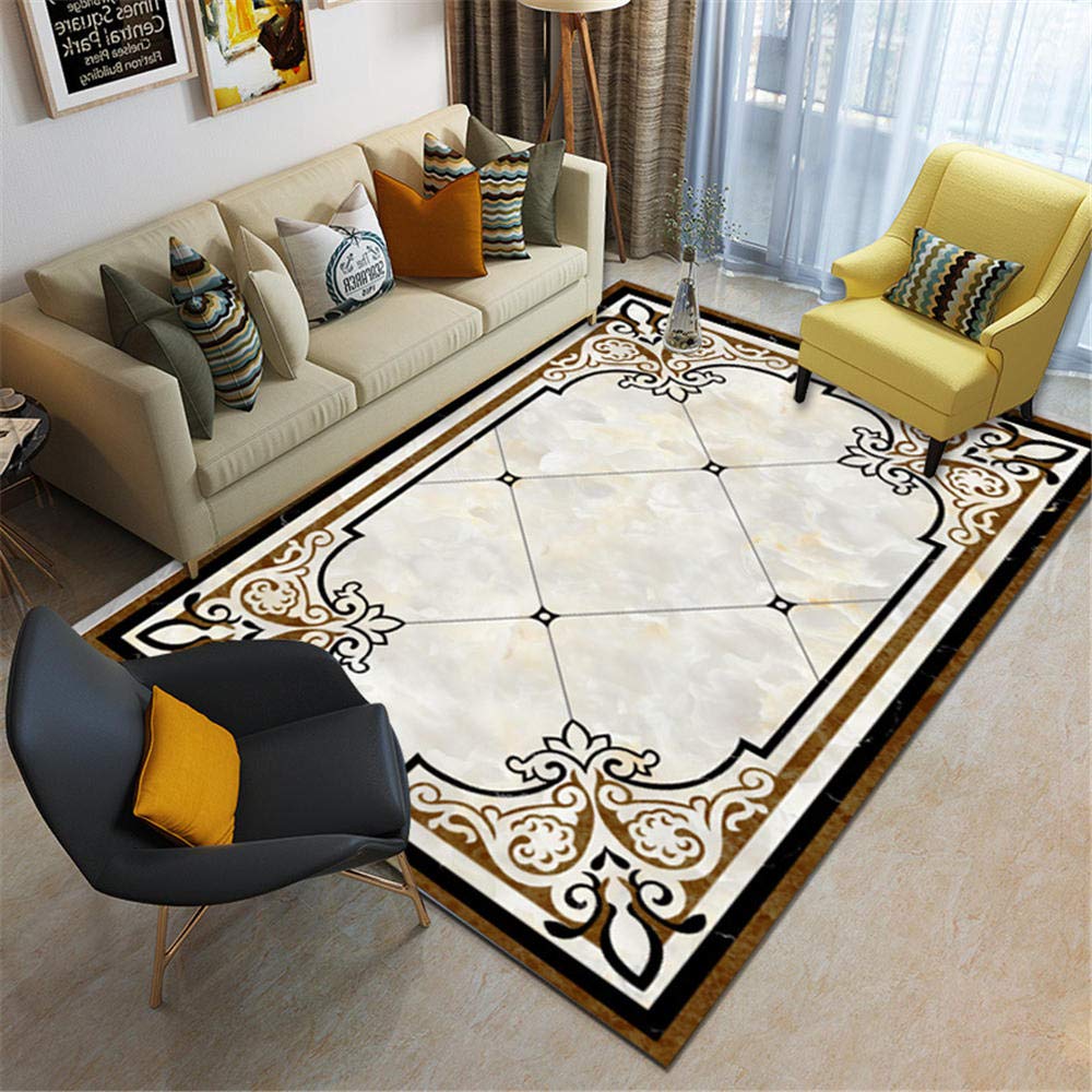 Modern Geometrisch Tapijt 170x240 Cm Zwart - Vuilafstotend Korte Pool