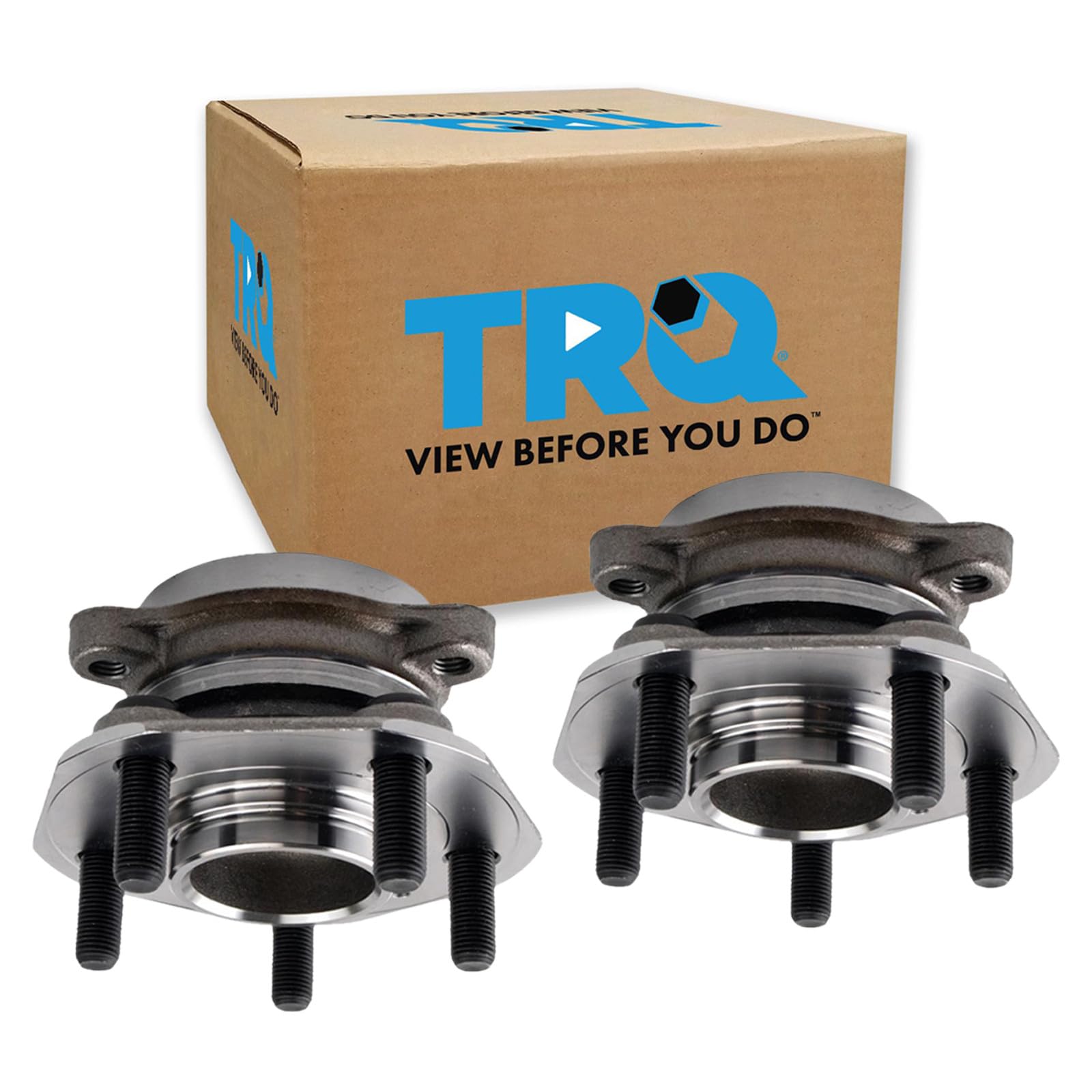 TRQ Front Driver and Passenger Side Wheel Bearing and Hub Assembly Set 2