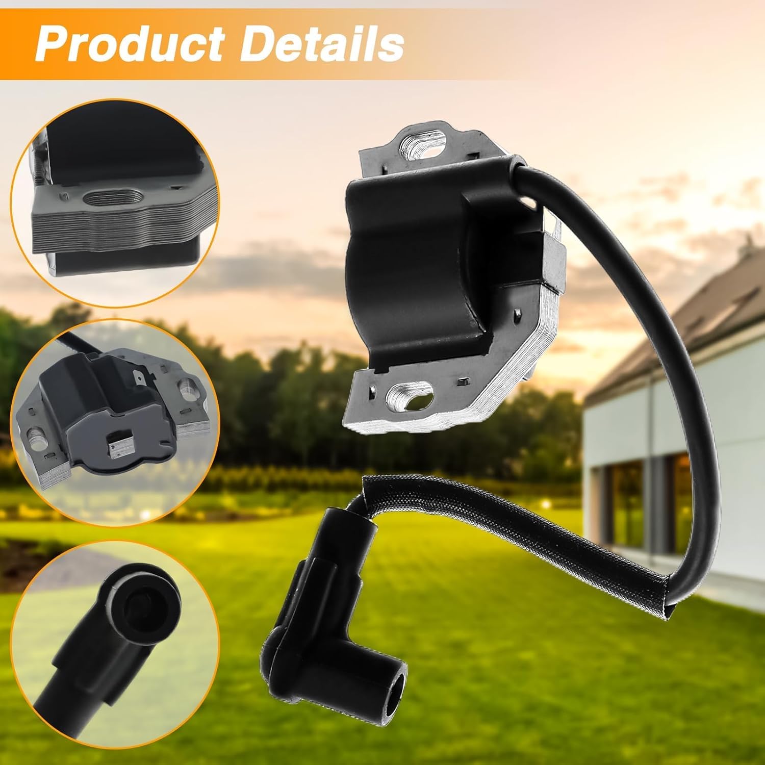 FUSCH 2 Pack Ignition Coil Compatible with Kawasaki FR541V FR600V FR651V FR691V FR730V FS481V FS541V FS600V FS691V FS730V FX481V FX921V Replace#: 21171-0743 21171-0711 21171-0738 21171-7047 21171-7042