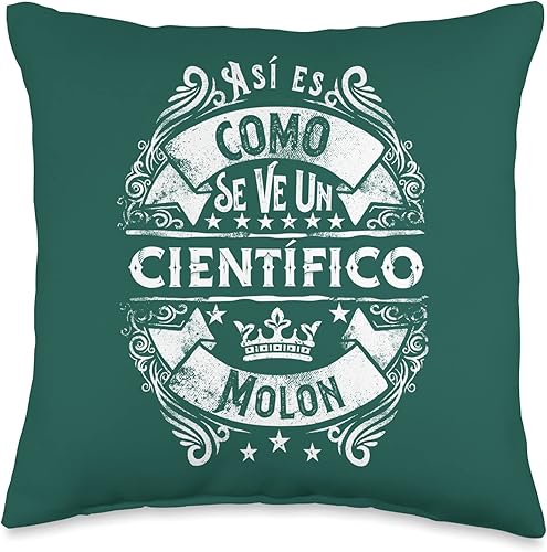 Regalo Original Mejor Científico Regalos Un Científico Molon Divertido Humor para Hombre Cientifico Throw Pillow 16x16 Multicolor