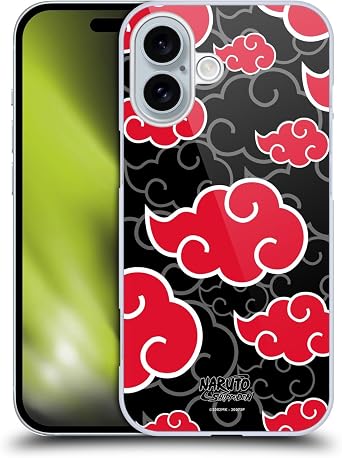 Head Case Designs Officially Licensed Naruto Shippuden Akatsuki Iconic Hard Back Case Compatible with Apple iPhone 16