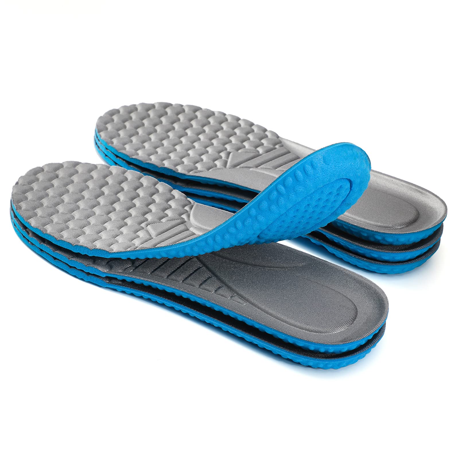 3 Pairs Comfortable Replacement Shoe Insole Inserts, Foot Massage Breathable Shoe Soles Relief Insoles for Working Daily Use