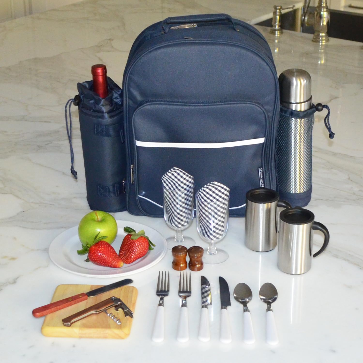 Picnic Backpack Picnic At Ascot - Deluxe Equipped 2 Person With Cooler ...
