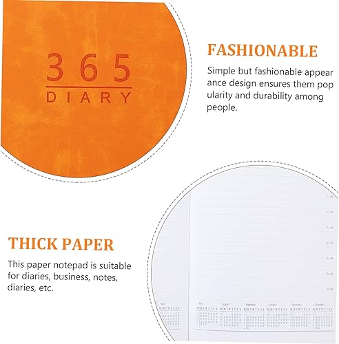 Miniatura 3 de NOLITOY Agenda 2024 Libro 2024 Cuaderno en inglés 2023 Agenda semanal Lista diaria de tareas pendientes Bloc de notas Bloc de notas de temas