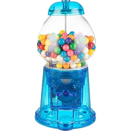 11-Inch Translucent Spiral Gumball Bank: Fun and Functional Candy Dispenser