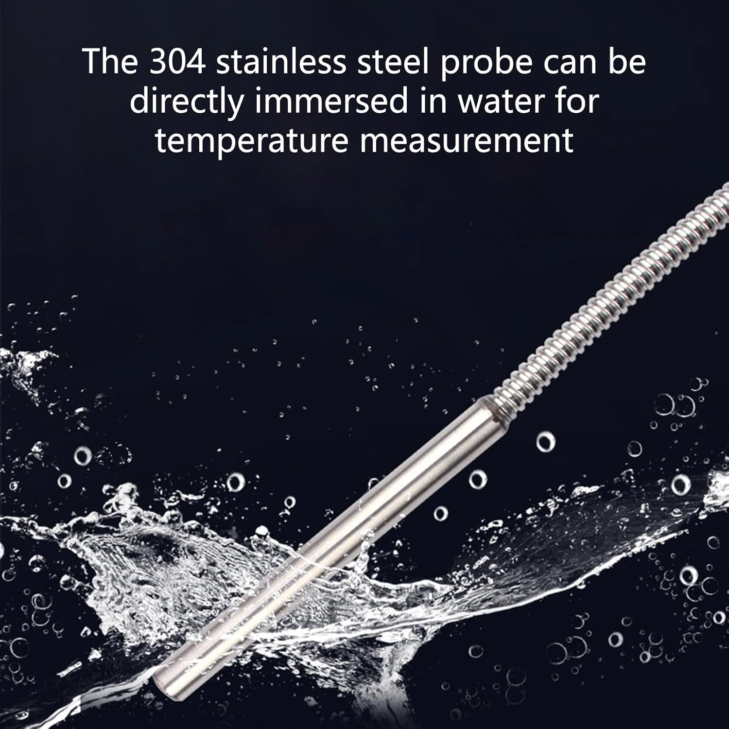 工業用デジタル温度計 ねじ込みプローブシステム ボイラーラインに適したデジタル温度計 工業用鋼製温度計