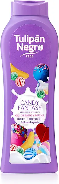 Gel de Baño Tulipán Negro Candy Fantasy 650 ml - Hidratante y Nutritivo