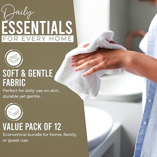 Miniatura 169 de DAN RIVER Juego de 4 toallas de baño, 27 x 54 pulgadas, 100% algodón, más grandes y ligeras, de secado rápido, súper suaves y absorbentes, toallas